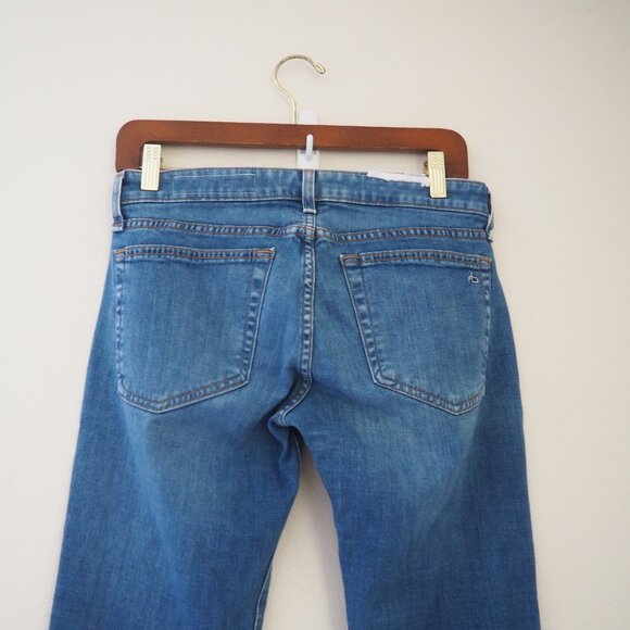 * Rag & Bone Dre Low-RIse Slim Boyfriend Distressed Hermosa Jeans sz 25 - Picture 6 of 7
